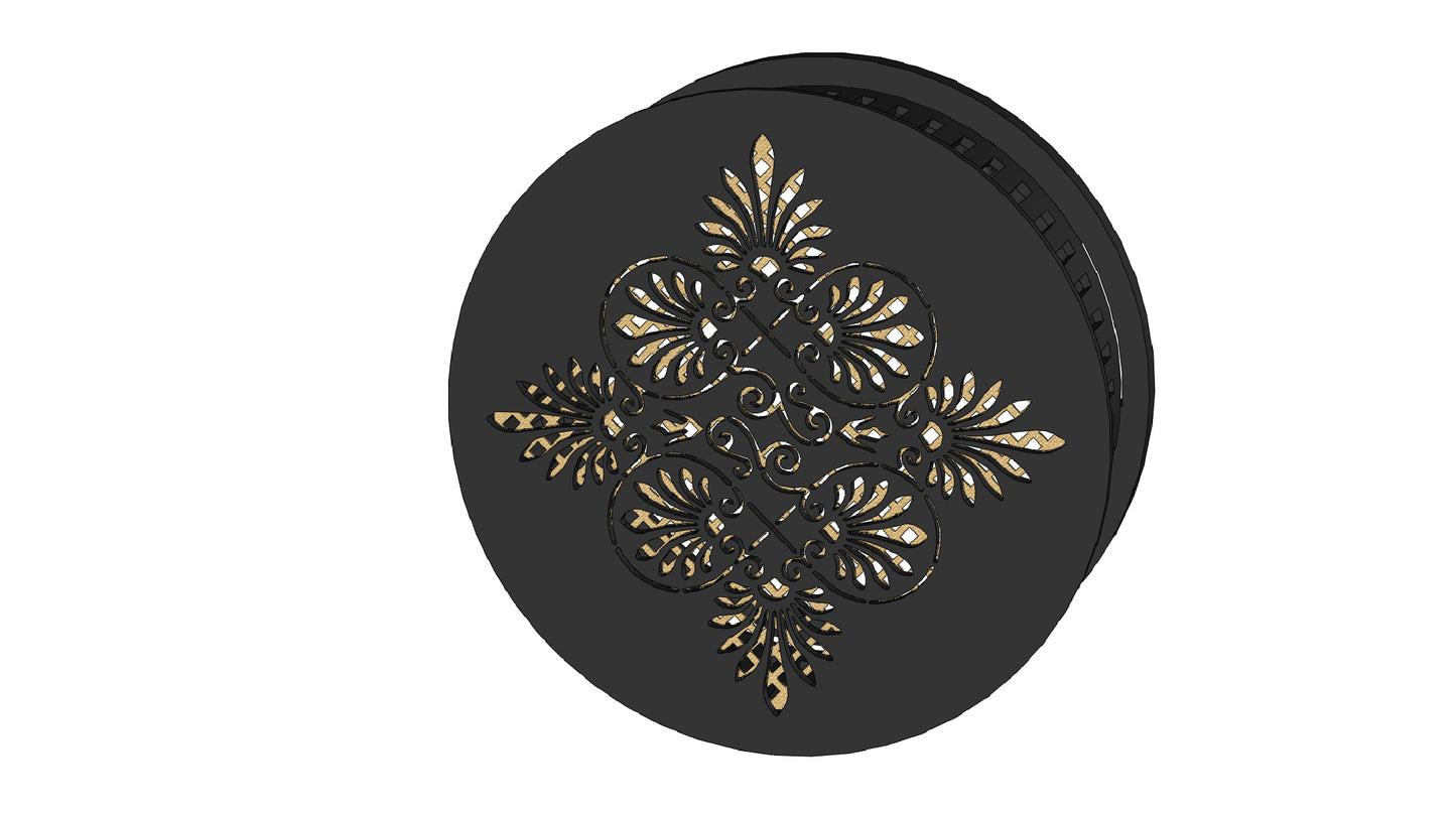 Decorative Smoke Detector Cover - Art Deco