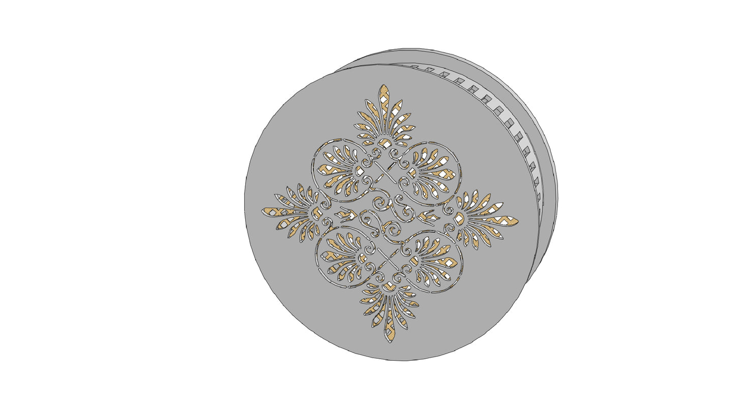 Decorative Smoke Detector Cover - Art Deco