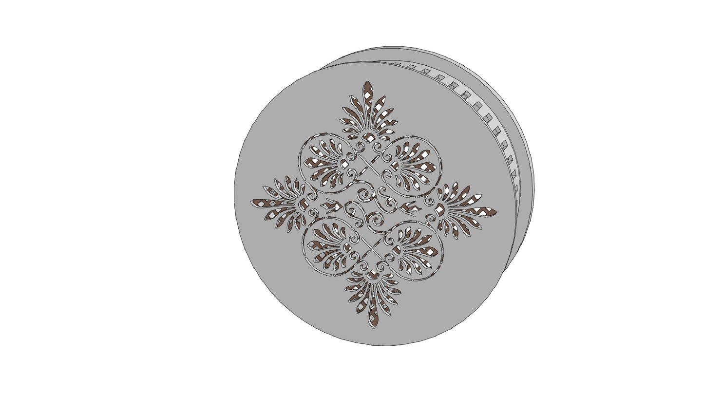 Decorative Smoke Detector Cover - Art Deco