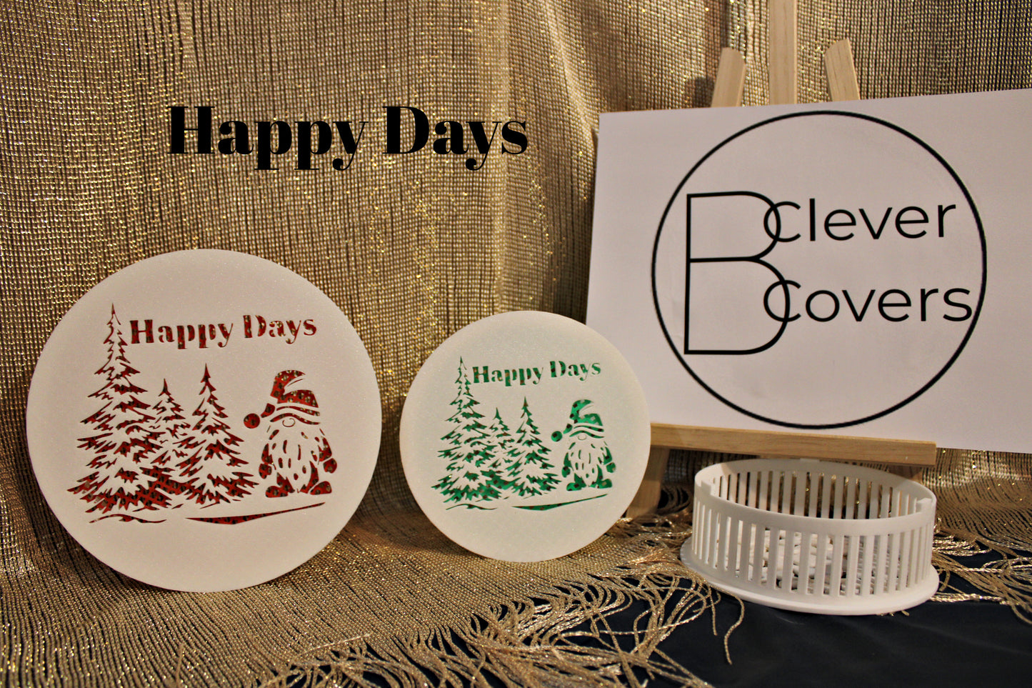 Decorative Smoke Detector Cover - Happy Days - Only Cover No Base or Screen