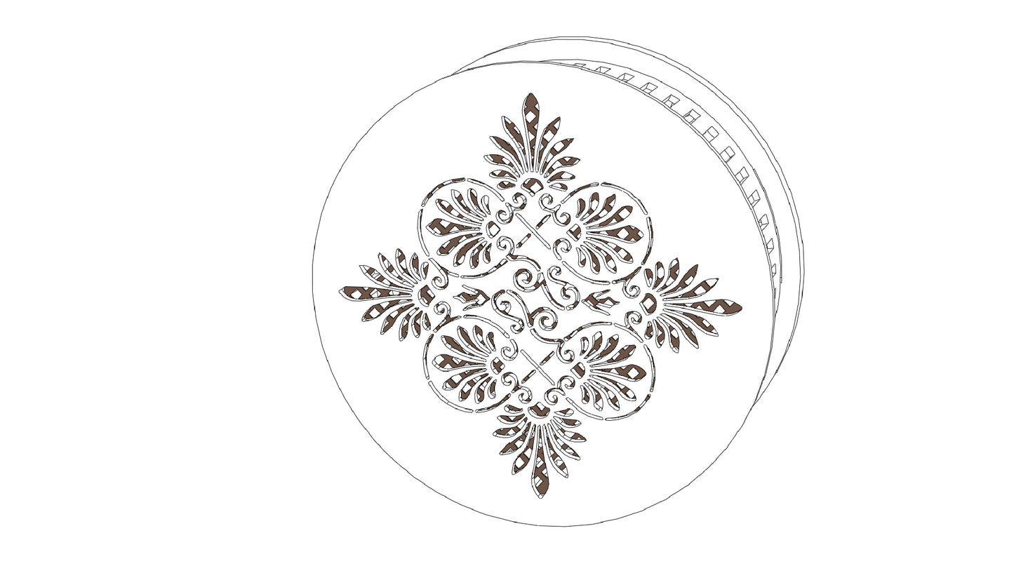 Decorative Smoke Detector Cover - Art Deco