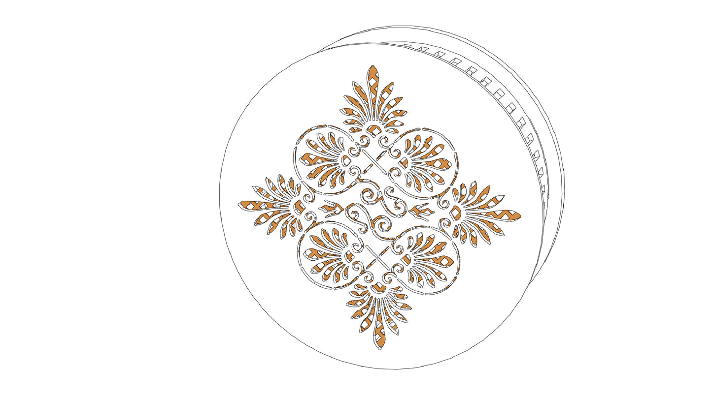 Decorative Smoke Detector Cover - Art Deco