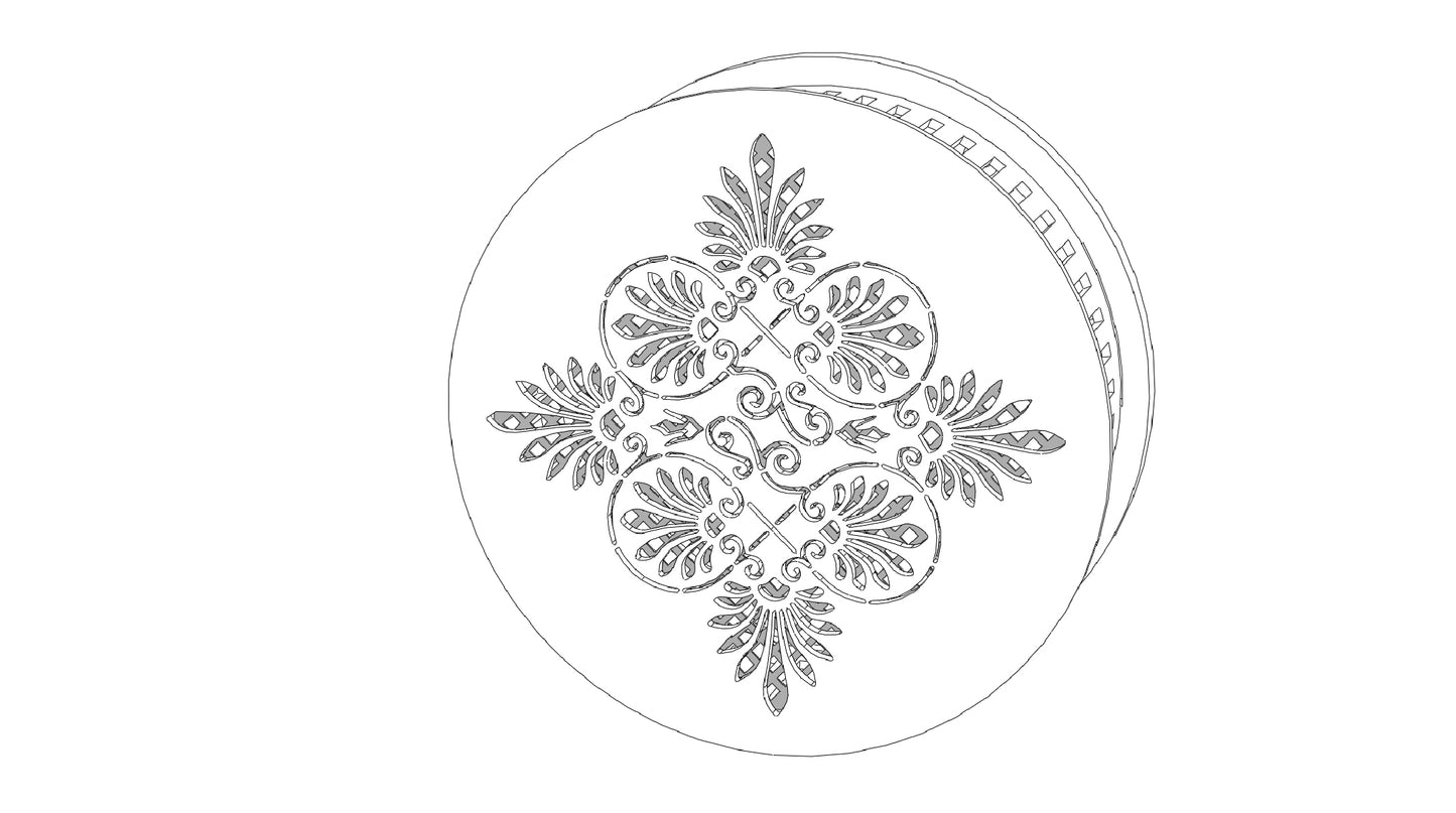 Decorative Smoke Detector Cover - Art Deco