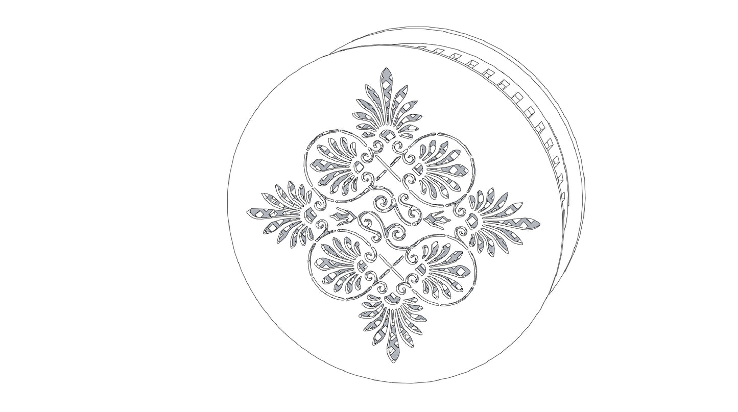 Decorative Smoke Detector Cover - Art Deco
