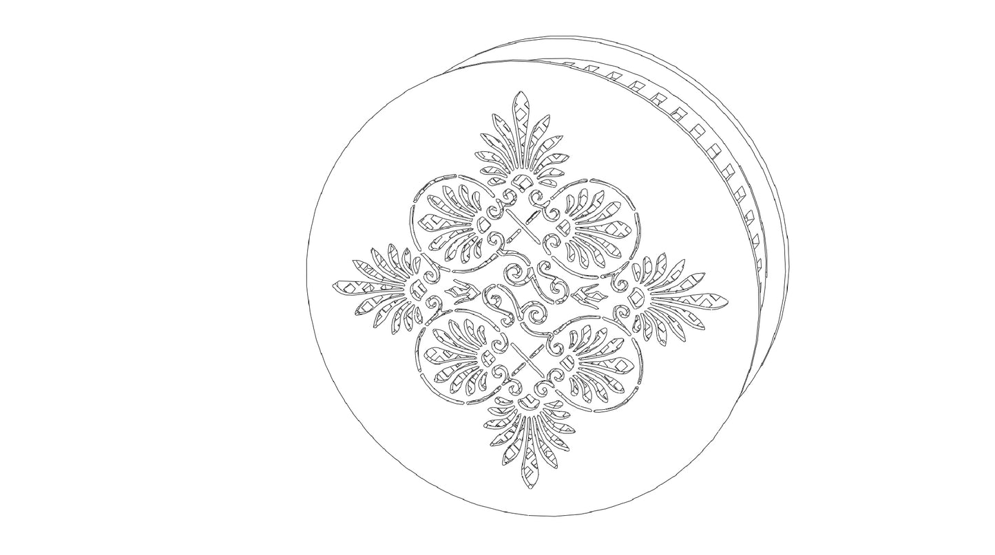 Decorative Smoke Detector Cover - Art Deco