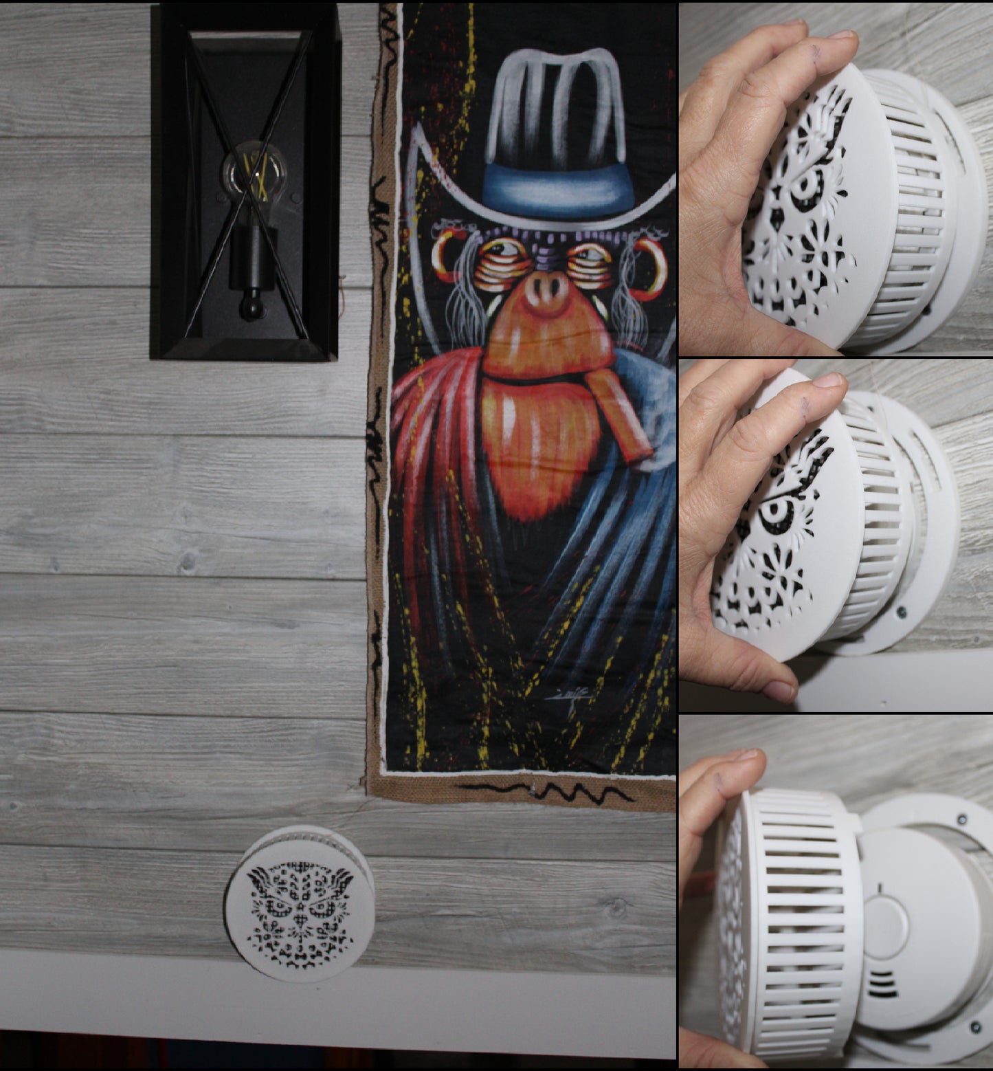 Decorative Smoke Detector Cover - Owl