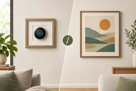 Framed Thermostat Cover vs Art for Your Wall