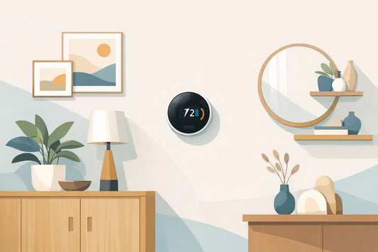 How to Decorate Around Thermostat Without Hiding It