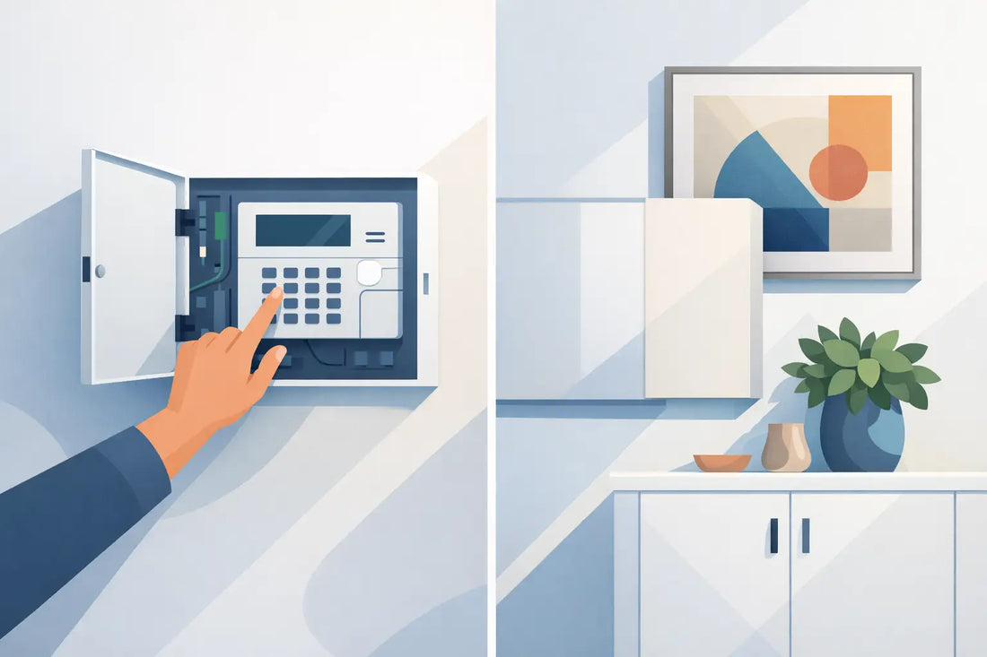 How to Hide Alarm Panel Without Looking Cheap