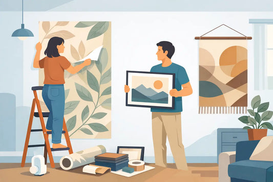 Choosing Covers for Rental Walls Without Damage