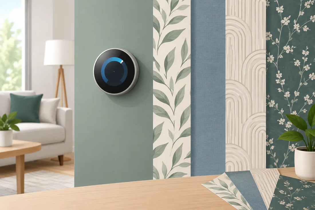 How to Match a Thermostat With Wallpaper