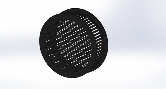 Decorative Thermostat / Smoke Detector Cover - Diagonal Slots