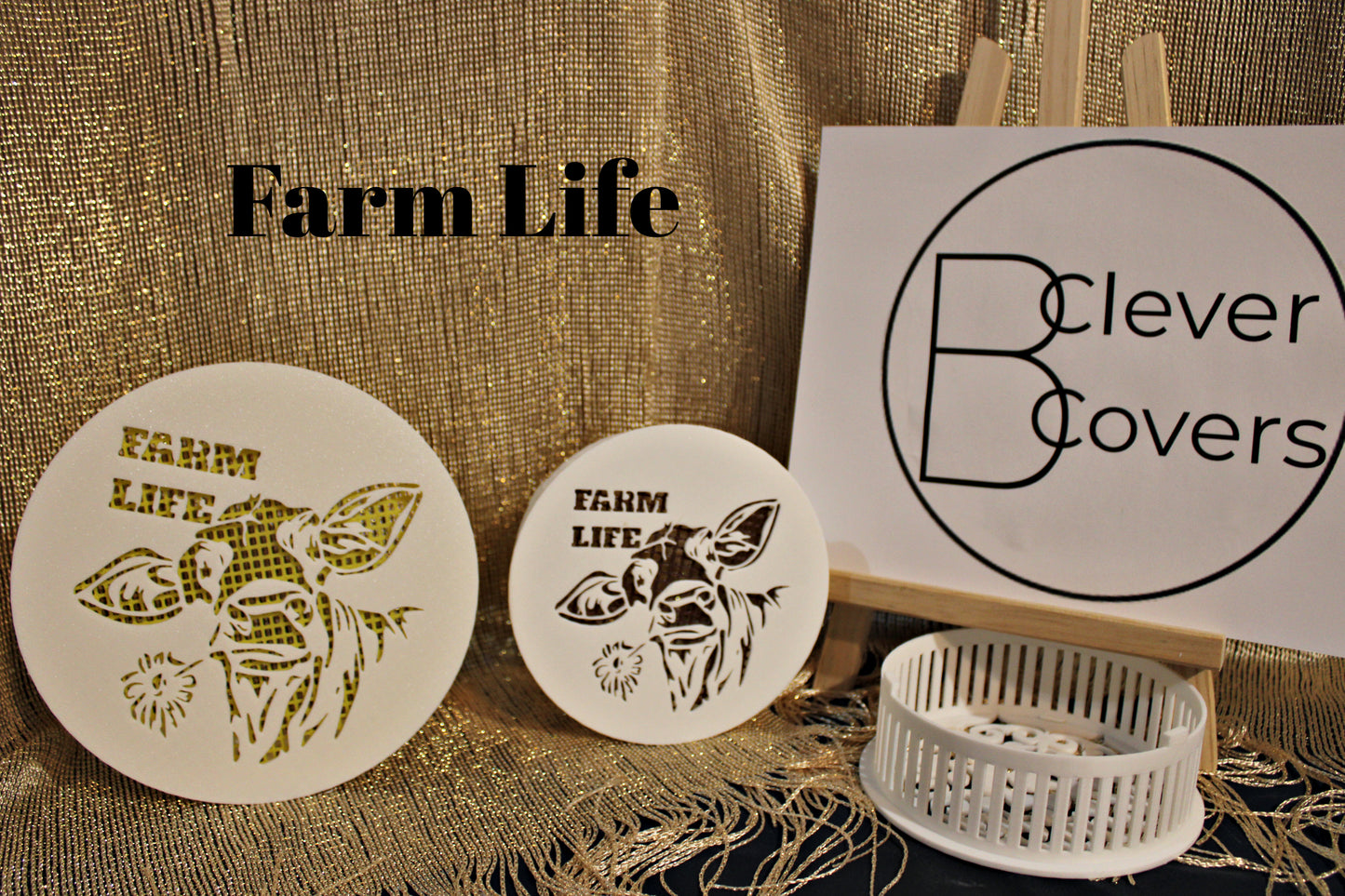Decorative Smoke Detector Cover - Farm Life - Only Cover No Base or Screen