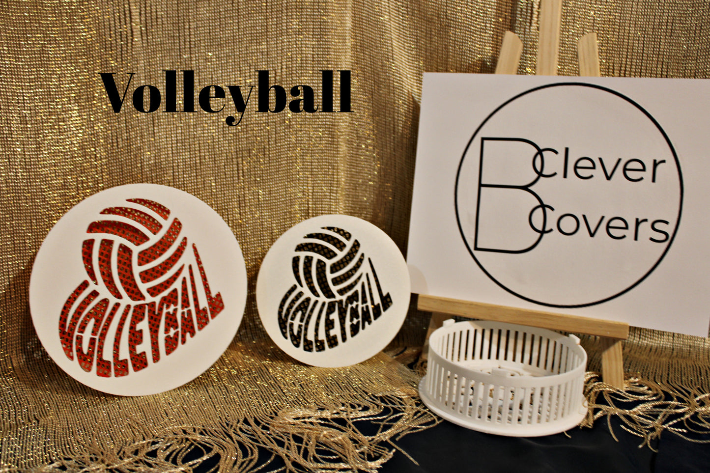 Decorative Smoke Detector Cover - Volleyball - Only Cover No Base or Screen