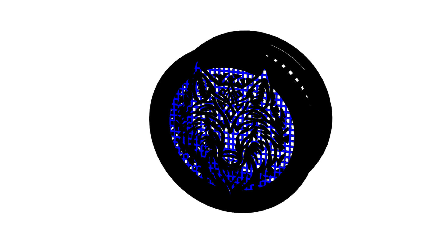 Decorative Smoke Detector Cover -Wolf