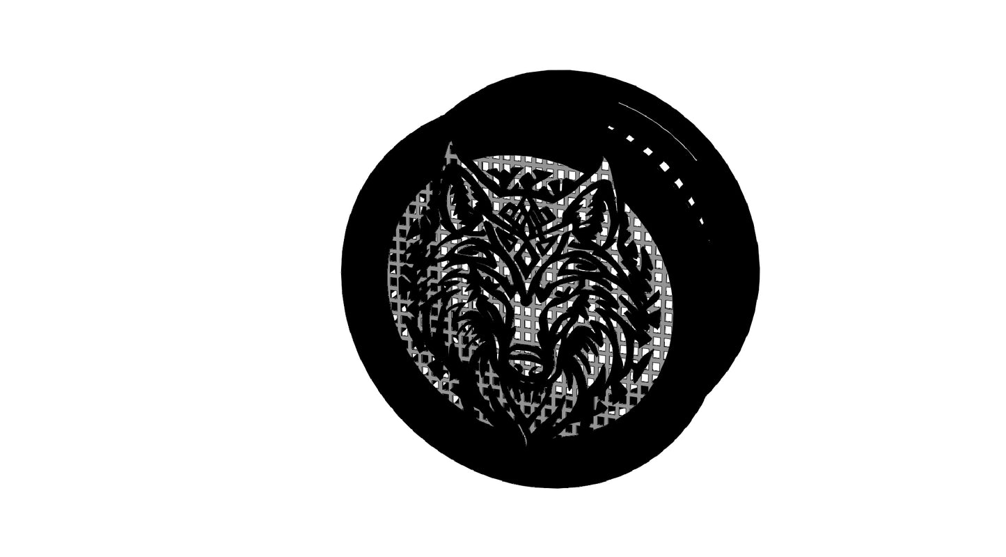 Decorative Smoke Detector Cover -Wolf