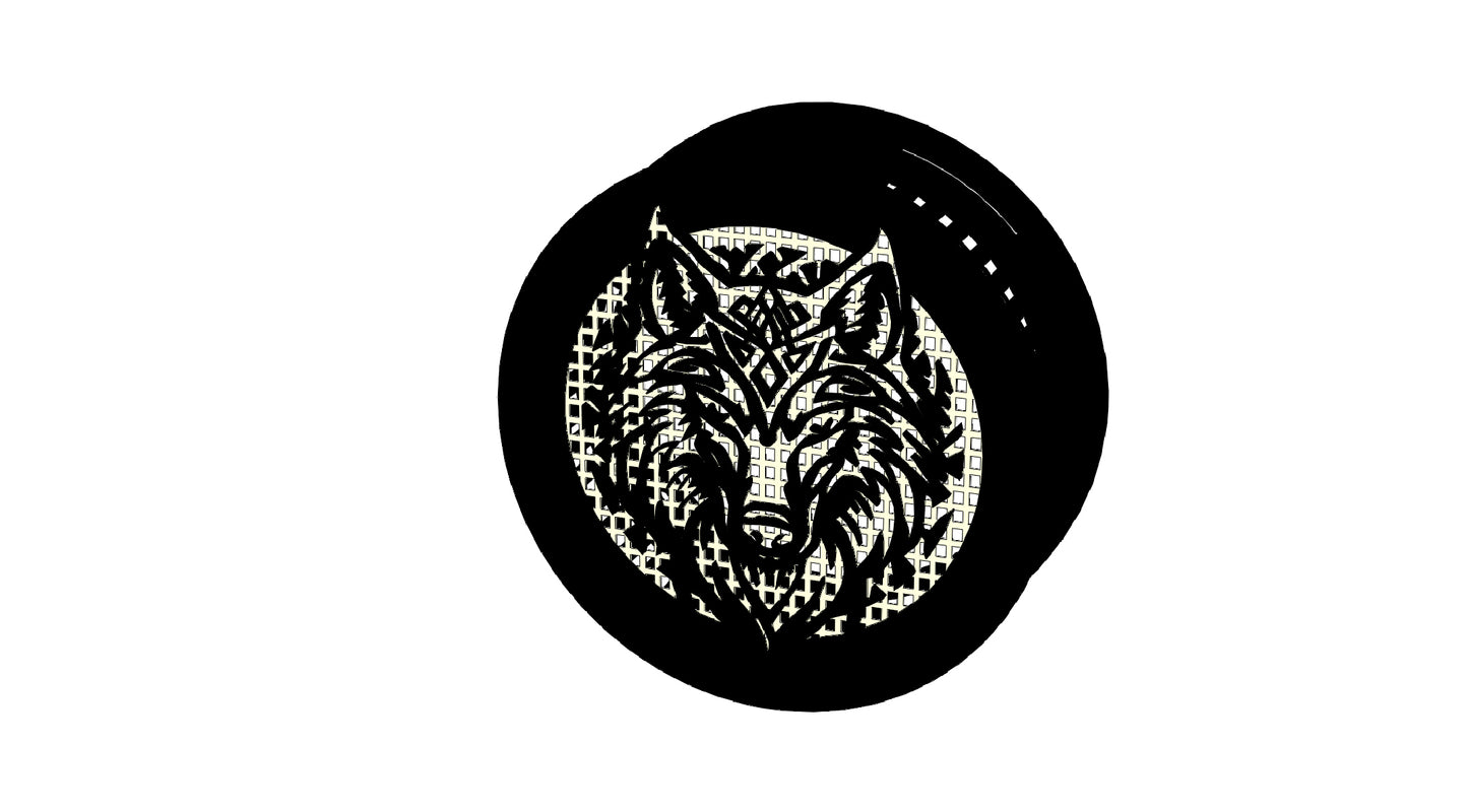 Decorative Smoke Detector Cover -Wolf