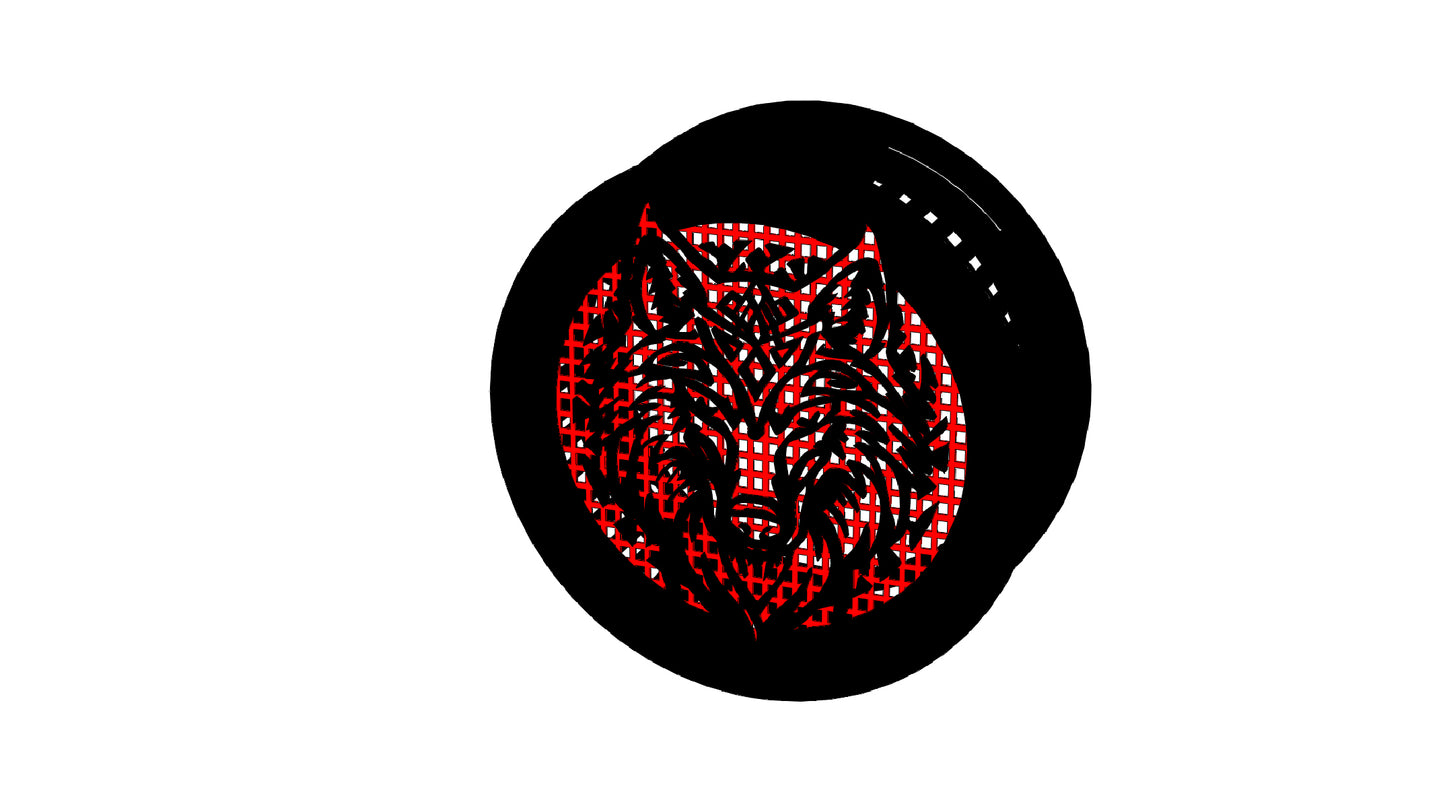 Decorative Smoke Detector Cover -Wolf