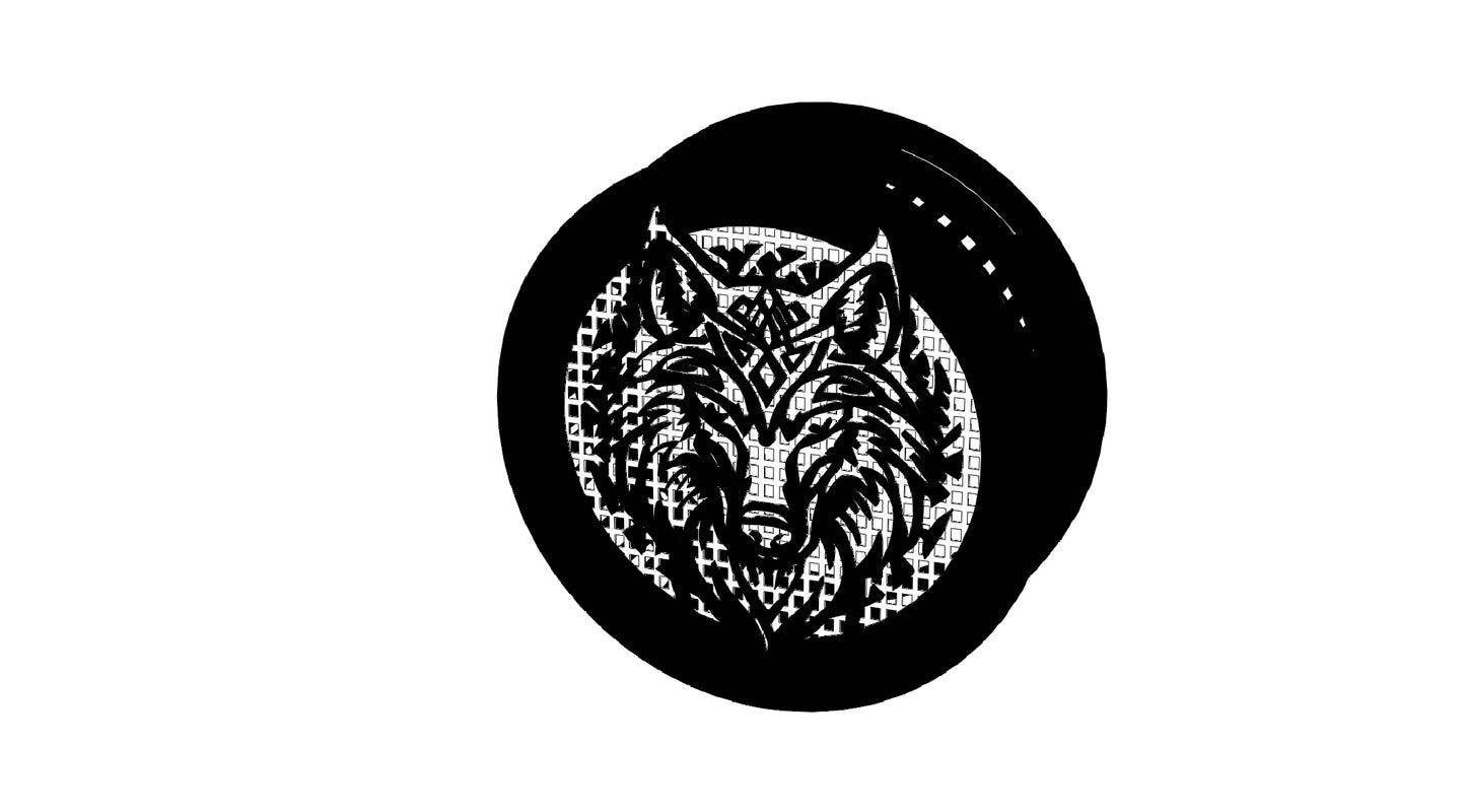 Decorative Smoke Detector Cover -Wolf