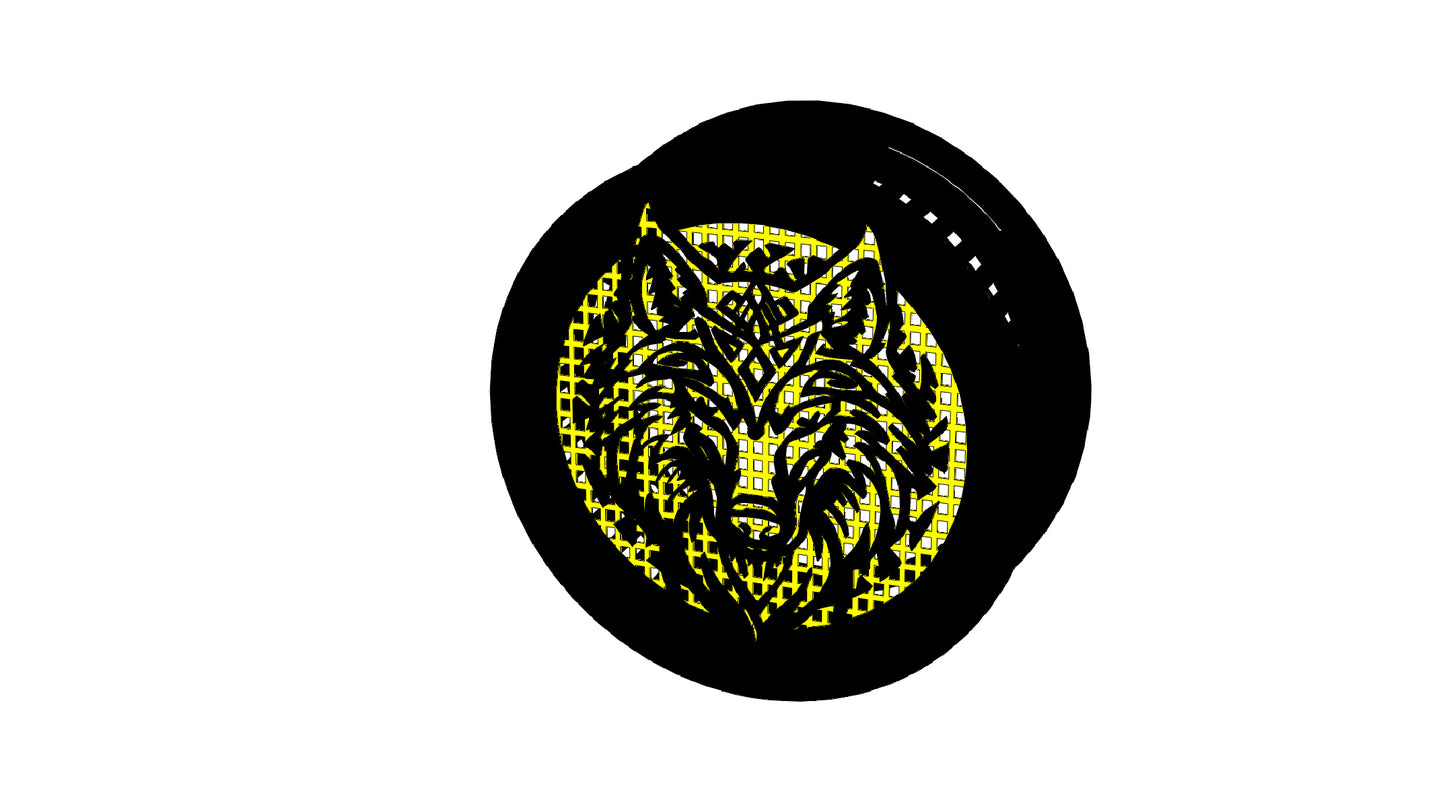 Decorative Smoke Detector Cover -Wolf