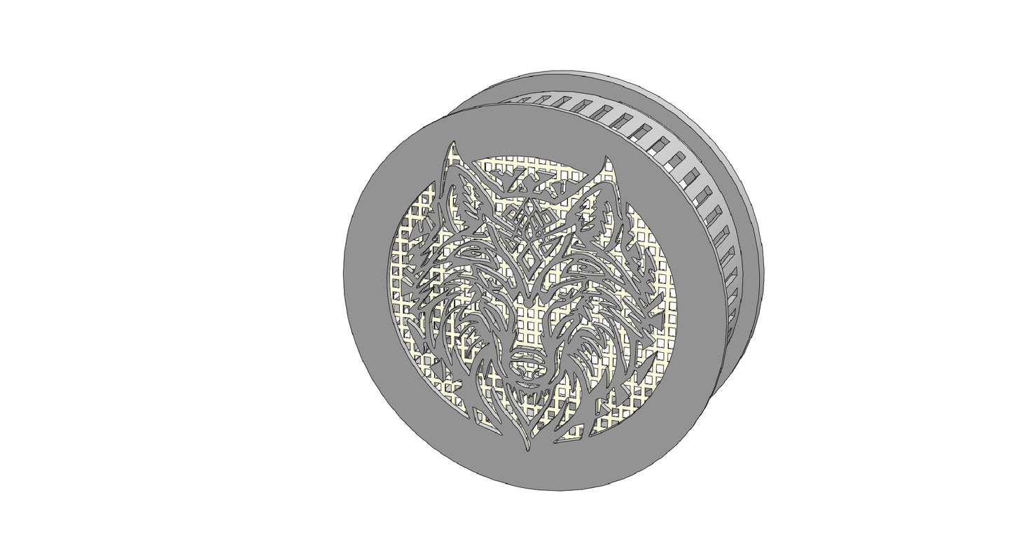 Decorative Smoke Detector Cover -Wolf