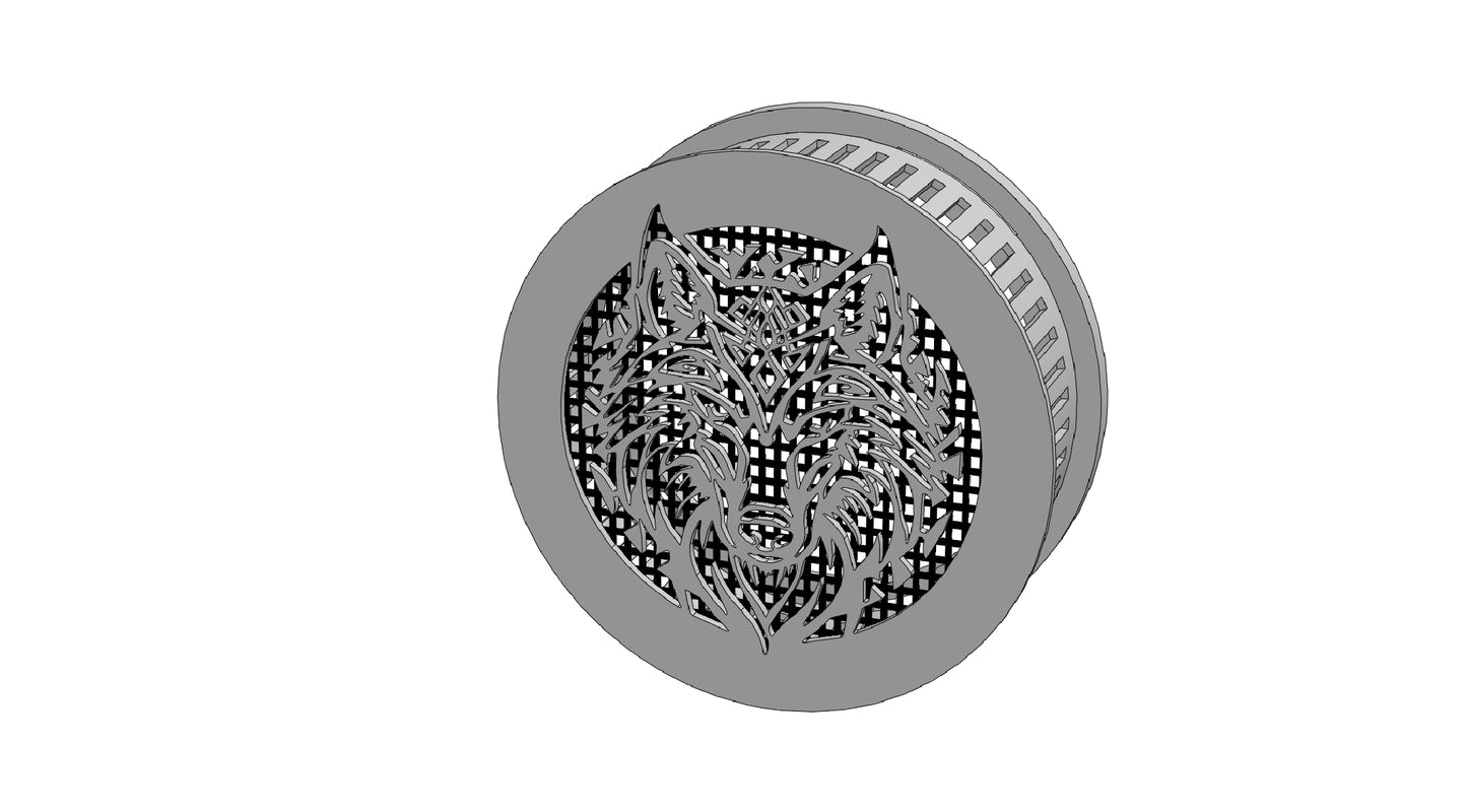 Decorative Smoke Detector Cover -Wolf