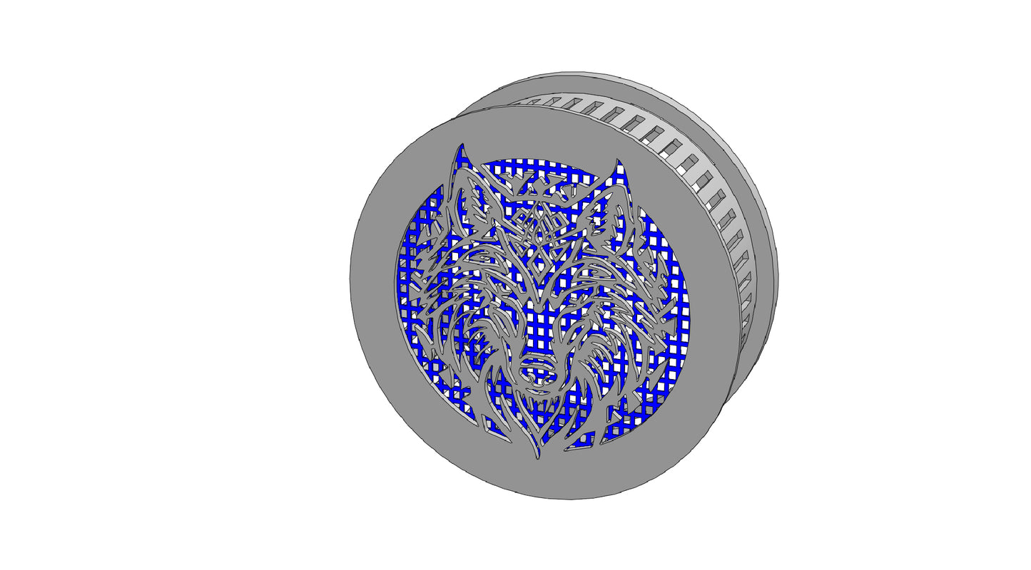 Decorative Smoke Detector Cover -Wolf