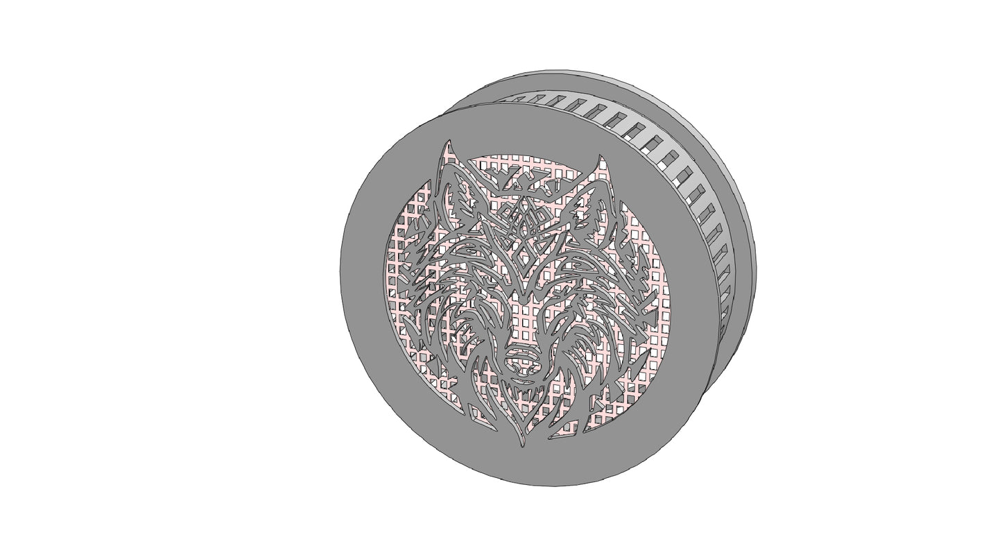 Decorative Smoke Detector Cover -Wolf