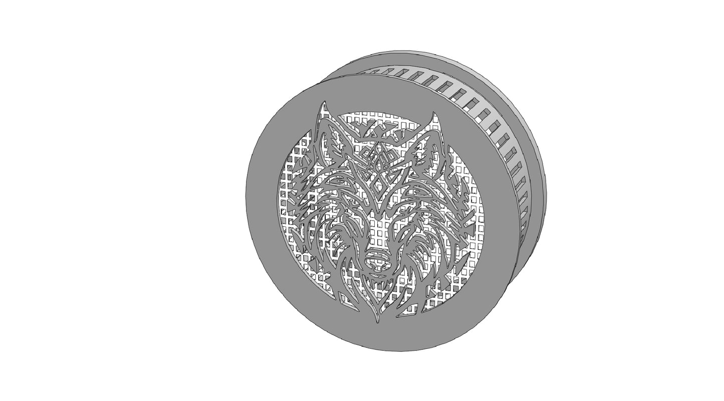 Decorative Smoke Detector Cover -Wolf