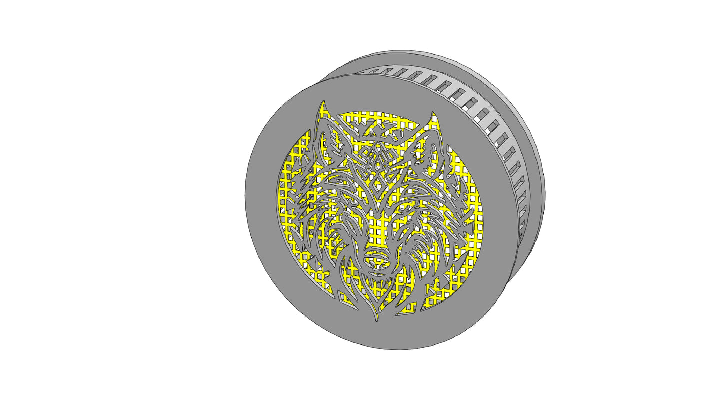 Decorative Smoke Detector Cover -Wolf