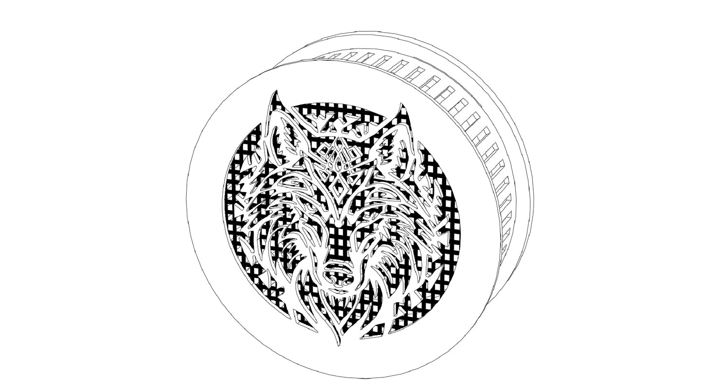 Decorative Smoke Detector Cover -Wolf