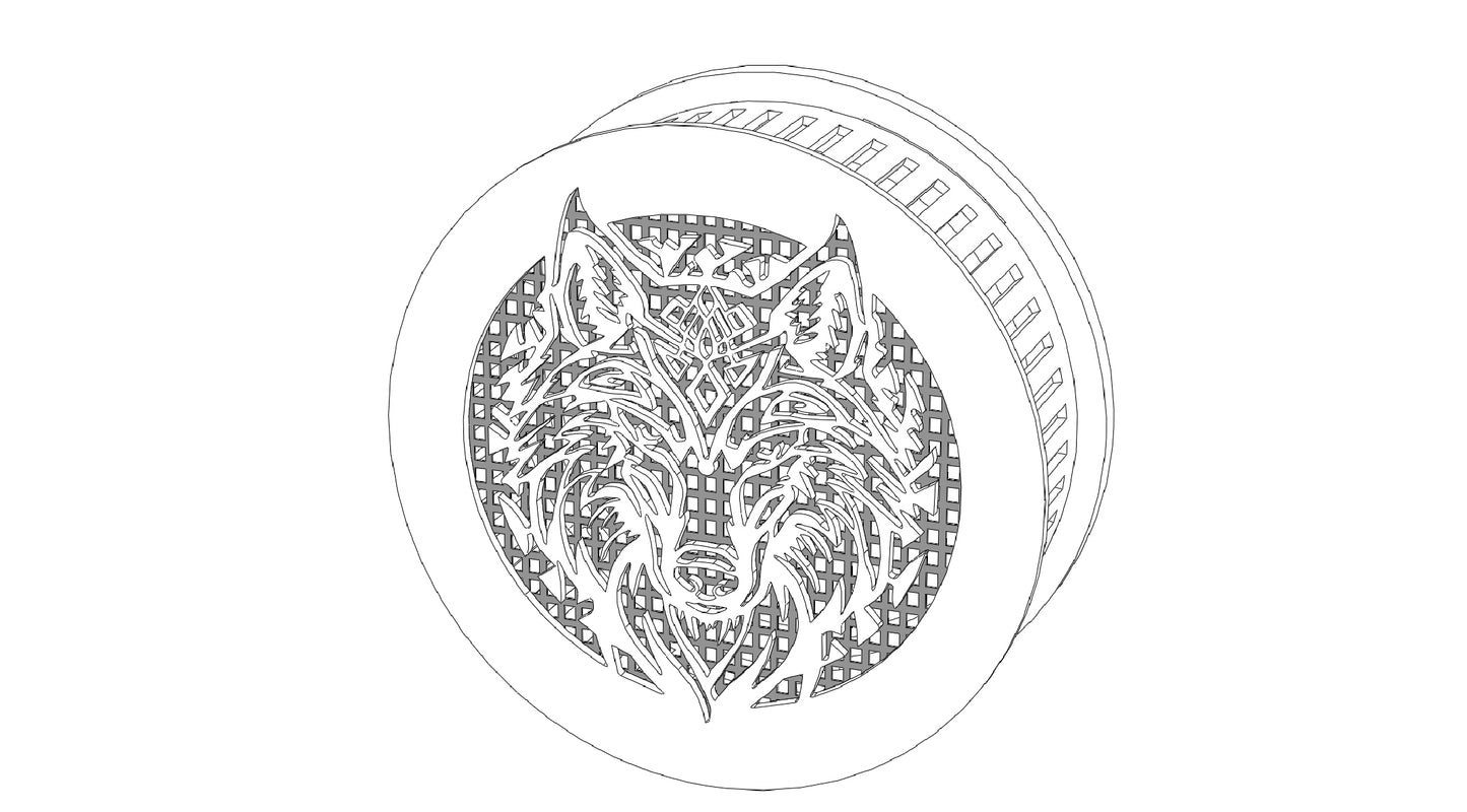 Decorative Smoke Detector Cover -Wolf