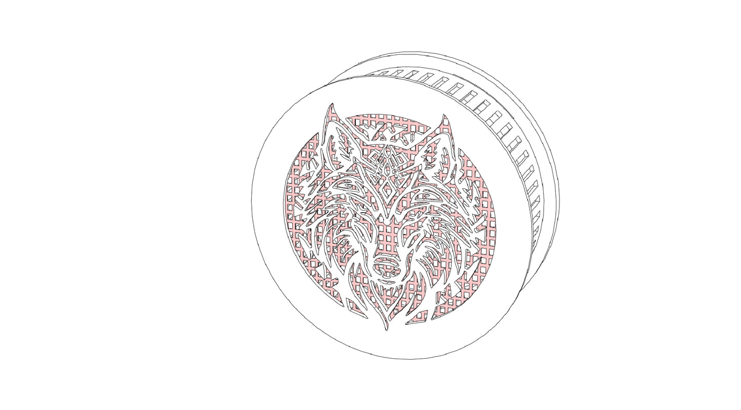Decorative Smoke Detector Cover -Wolf
