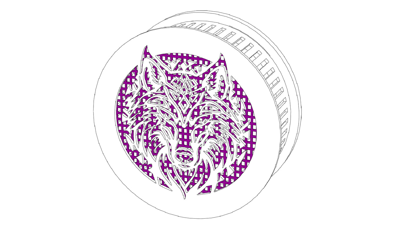 Decorative Smoke Detector Cover -Wolf