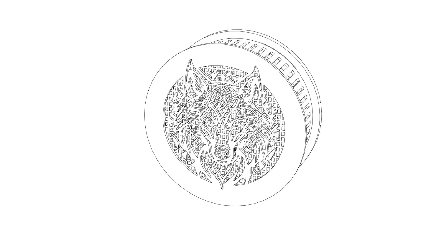 Decorative Smoke Detector Cover -Wolf