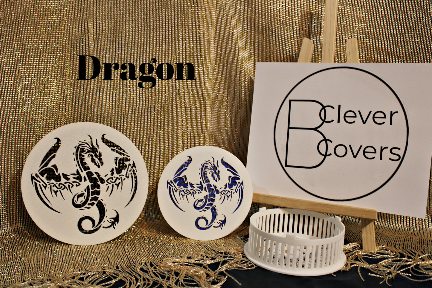 Decorative Smoke Detector Cover - Dragon - Only Cover No Base or Screen