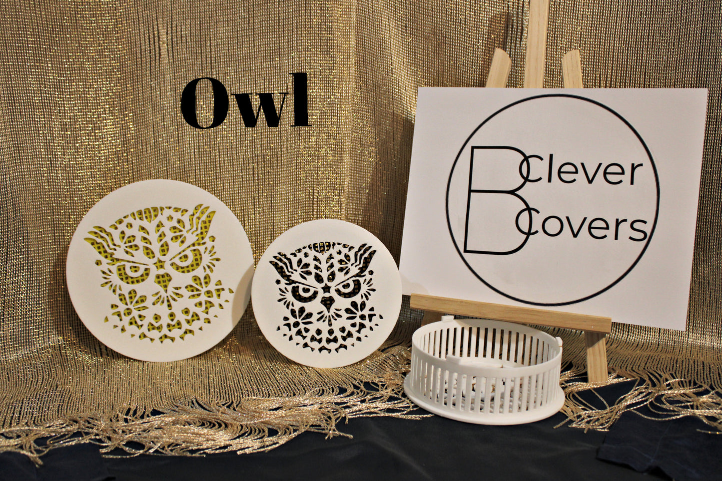 Decorative Smoke Detector Cover - Owl - Only Cover No Base or Screen