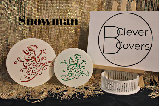 Decorative Smoke Detector Cover - Snowman - Only Cover No Base or Screen
